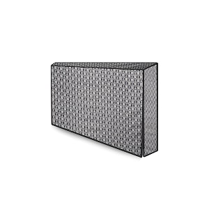 the furnishing tree polyester waterproof amp dustproof ledlcdmonitor tv cover suitable for all models of 43 inch tv dimensions of the cover wxhxd in inches  39x24x3  basketweave pattern grey