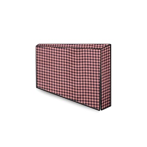 the furnishing tree polyester waterproof amp dustproof ledlcdmonitor tv cover suitable for all models of 40 inch tv dimensions of the cover wxhxd in inches  37x225x3  checkered pattern beige