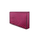 The Furnishing Tree Polyester Waterproof &amp; Dustproof LED/LCD/Monitor TV Cover Suitable for All Models of 32 Inch TV, Dimensions of the Cover WxHxD In Inches: ( 29x19x3 ), Checkered Pattern Maroon