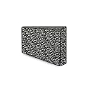 The Furnishing Tree Polyester Waterproof &amp; Dustproof LED/LCD/Monitor TV Cover Suitable for All Models of 24 Inch TV, Dimensions of the Cover WxHxD In Inches: ( 22x14x3 ), Floral Pattern White