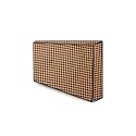 The Furnishing Tree Polyester Waterproof &amp; Dustproof LED/LCD/Monitor TV Cover Suitable for All 75 Inch Models, Dimensions of the Cover WxHxD In Inches: ( 66.5x39x4 ), Checkered Pattern Brown