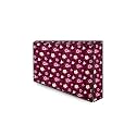 The Furnishing Tree Polyester Waterproof &amp; Dustproof LED/LCD/Monitor TV Cover Suitable for All Models of 50 Inch TV, Dimensions of the Cover WxHxD In Inches: ( 45x30x4 ), Floral Pattern Red
