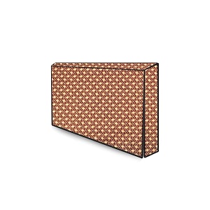 the furnishing tree waterproof amp dustproof pvc ledlcdmonitor tv cover suitable for all models of 32 inch tv dimensions of the cover wxhxd in inches  29x19x3  interlocked ropes pattern brown