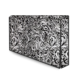 the furnishing tree waterproof amp dustproof pvc ledlcdmonitor tv cover suitable for all models of 32 inch tv dimensions of the cover wxhxd in inches 29x19x3 floral pattern black