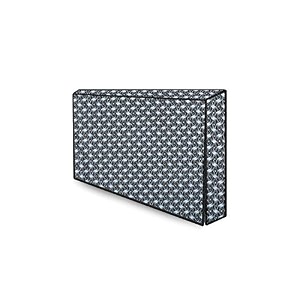 the furnishing tree waterproof amp dustproof pvc ledlcdmonitor tv cover suitable for all models of 50 inch tv dimensions of the cover wxhxd in inches  45x30x4  interlocked ropes pattern grey