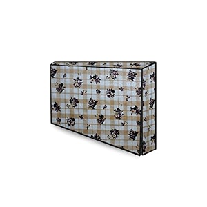 the furnishing tree waterproof amp dustproof pvc ledlcdmonitor tv cover suitable for all models of 43 inch tv dimensions of the cover wxhxd in inches  39x24x3  geometric pattern beige