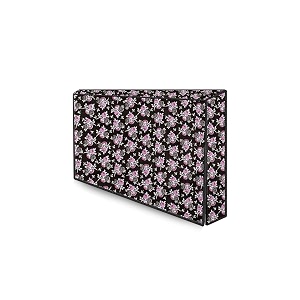 the furnishing tree waterproof amp dustproof pvc ledlcdmonitor tv cover suitable for all models of 40 inch tv dimensions of the cover wxhxd in inches 37x225x3 floral pattern black purple