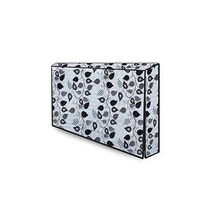 the furnishing tree waterproof amp dustproof pvc ledlcdmonitor tv cover suitable for all models of 65 inch tv dimensions of the cover wxhxd in inches 59x38x4 petals pattern grey