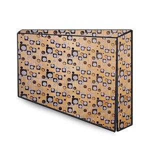 the furnishing tree waterproof amp dustproof pvc ledlcdmonitor tv cover suitable for all models of 65 inch tv dimensions of the cover wxhxd in inches  59x38x4  gunshot pattern beige