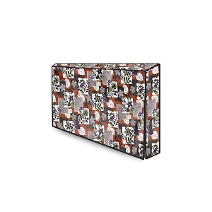 the furnishing tree waterproof amp dustproof pvc ledlcdmonitor tv cover suitable for all models of 55 inch tv dimensions of the cover wxhxd in inches 51x32x4 patchwork pattern multicolor