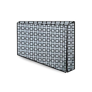 the furnishing tree waterproof amp dustproof pvc ledlcdmonitor tv cover suitable for all models of 65 inch tv dimensions of the cover wxhxd in inches  59x38x4  lattice pattern grey