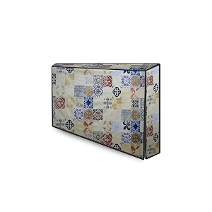 the furnishing tree waterproof amp dustproof pvc ledlcdmonitor tv cover suitable for all models of 24 inch tv dimensions of the cover wxhxd in inches 22x14x3 mosaic pattern yellow