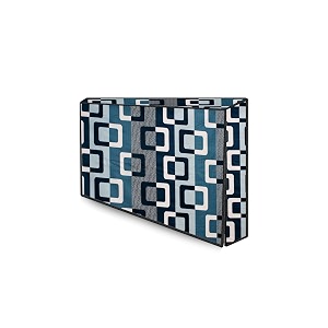 the furnishing tree waterproof amp dustproof pvc ledlcdmonitor tv cover suitable for all models of 24 inch tv dimensions of the cover wxhxd in inches  22x14x3  lattice pattern blue