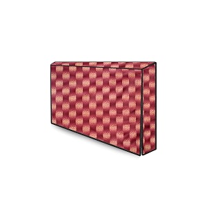 the furnishing tree waterproof amp dustproof pvc ledlcdmonitor tv cover suitable for all models of 32 inch tv dimensions of the cover wxhxd in inches  29x19x3  gingham pattern red