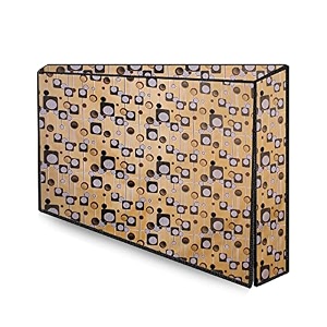 the furnishing tree waterproof amp dustproof pvc ledlcdmonitor tv cover suitable for all models of 32 inch tv dimensions of the cover wxhxd in inches  29x19x3  gunshot pattern beige