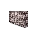 The Furnishing Tree Waterproof &amp; Dustproof PVC LED/LCD/Monitor TV Cover Suitable for All Models of 40 Inch TV, Dimensions of The Cover WxHxD in Inches: (37x22.5x3), Floral Pattern Brown White
