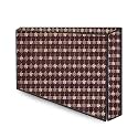The Furnishing Tree Waterproof &amp; Dustproof PVC LED/LCD/Monitor TV Cover Suitable for All Models of 40 Inch TV, Dimensions of The Cover WxHxD in Inches: (37x22.5x3), Floral Pattern Brown