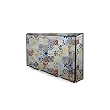 The Furnishing Tree Waterproof &amp; Dustproof PVC LED/LCD/Monitor TV Cover Suitable for All Models of 24 Inch TV, Dimensions of the Cover WxHxD In Inches: (22x14x3), Mosaic Pattern Yellow