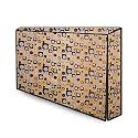 The Furnishing Tree Waterproof &amp; Dustproof PVC LED/LCD/Monitor TV Cover Suitable for All Models of 55 Inch TV, Dimensions of the Cover WxHxD In Inches: ( 51x32x4 ), GunShot Pattern Beige