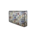 The Furnishing Tree Waterproof &amp; Dustproof PVC LED/LCD/Monitor TV Cover Suitable for All Models of 40 Inch TV, Dimensions of The Cover WxHxD in Inches: (37x22.5x3), Mosaic Pattern Yellow