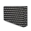 The Furnishing Tree Waterproof &amp; Dustproof PVC LED/LCD/Monitor TV Cover Suitable for All Models of 65 Inch TV, Dimensions of The Cover WxHxD in Inches: (59x38x4), Floral Pattern Black White