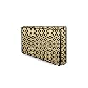 The Furnishing Tree Waterproof &amp; Dustproof PVC LED/LCD/Monitor TV Cover Suitable for All Models of 24 Inch TV, Dimensions of the Cover WxHxD In Inches: ( 22x14x3 ), Geometric Pattern Yellow