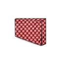 The Furnishing Tree Waterproof &amp; Dustproof PVC LED/LCD/Monitor TV Cover Suitable for All Models of 43 Inch TV, Dimensions of the Cover WxHxD In Inches: ( 39x24x3 ), Gingham Pattern Red