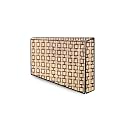 The Furnishing Tree Waterproof &amp; Dustproof PVC LED/LCD/Monitor TV Cover Suitable for All Models of 40 Inch TV, Dimensions of the Cover WxHxD In Inches: ( 37x22.5x3 ), Lattice Pattern Beige