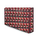 The Furnishing Tree Waterproof &amp; Dustproof PVC LED/LCD/Monitor TV Cover Suitable for All Models of 55 Inch TV, Dimensions of the Cover WxHxD In Inches: ( 51x32x4 ), Lattice Pattern Red