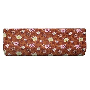 the furnishing tree elastic fit split ac cover for 1 ton indoor unit stretchable protector made of lycra spandex and polyester floral pattern orange
