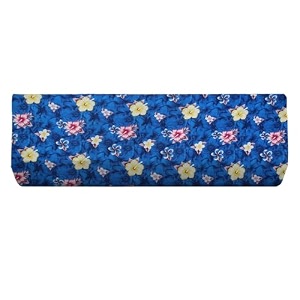 the furnishing tree elastic fit split ac cover for 15 ton indoor unit stretchable protector made of lycra spandex and polyester floral pattern blue