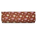 The Furnishing Tree Elastic fit Split AC Cover for 2 ton Indoor Unit, Stretchable Protector Made of Lycra, Spandex and Polyester, Floral Pattern Orange