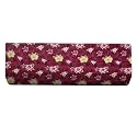 The Furnishing Tree Elastic fit Split AC Cover for 1.5 ton Indoor Unit, Stretchable Protector Made of Lycra, Spandex and Polyester, Floral Pattern Red