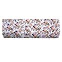 The Furnishing Tree Elastic fit Split AC Cover for 1 ton Indoor Unit, Stretchable Protector Made of Lycra, Spandex and Polyester, Abstract Leaf White