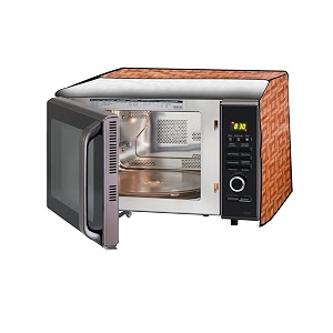 the furnishing tree microwave oven cover full closure pvc suitable for all major brands for size lxwxh 14x19x13 in inches seamless pattern brick