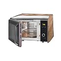 The Furnishing Tree Microwave Oven Cover full closure PVC suitable for all major brands for size LxWxH 19x21x13 in inches Pin Check Pattern Brown