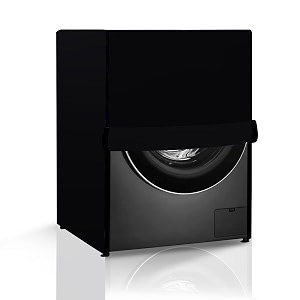 the furnishing tree washing machine cover black compatible for lg 7 kg front loading fh0g7qdnl02 - d  w  h   61x61x864 cm 