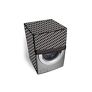 the furnishing tree washing machine cover check grey compatible for bosch 7 kg fully-automatic front loading wak24268in - d  w  h   61x61x864 cm 