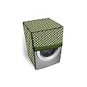 The Furnishing Tree Washing Machine Cover Check Military Compatible for Bosch 6 Kg Fully-Automatic Front Loading WAB16060IN - D × W × H : ( 61x61x86.4 CM )