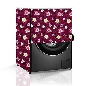 the furnishing tree washing machine cover floral red compatible for bosch 7 kg fully-automatic front loading wak2006win - d  w  h   61x61x864 cm 