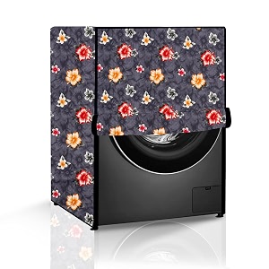 the furnishing tree washing machine cover floral grey compatible for bosch 9 kg fully-automatic front loading wat286h9in - d  w  h   66x61x889 cm 