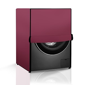 the furnishing tree washing machine cover maroon compatible for lg 7 kg front loading fhv1207bwp - d  w  h   61x61x864 cm 