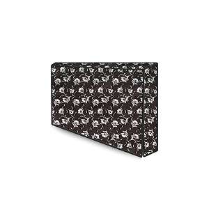 the furnishing tree waterproof amp dustproof pvc ledlcdmonitor tv cover suitable for all models of 50 inch tv dimensions of the cover wxhxd in inches  45x30x4  floral pattern dark brown