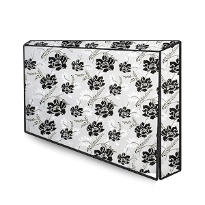 the furnishing tree waterproof amp dustproof pvc ledlcdmonitor tv cover suitable for all models of 43 inch tv dimensions of the cover wxhxd in inches  39x24x3  indianfloral pattern grey