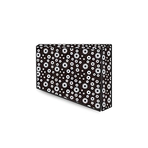 the furnishing tree waterproof amp dustproof pvc ledlcdmonitor tv cover suitable for all models of 43 inch tv dimensions of the cover wxhxd in inches  39x24x3  floral pattern white