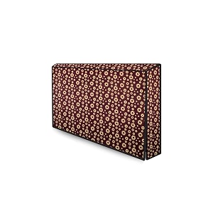the furnishing tree waterproof amp dustproof pvc ledlcdmonitor tv cover suitable for all models of 50 inch tv dimensions of the cover wxhxd in inches  45x30x4  floral pattern coffee