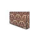 The Furnishing Tree Waterproof & Dustproof PVC LED/LCD/Monitor TV Cover Suitable for All Models of 40 Inch TV, Dimensions of the Cover WxHxD In Inches: ( 37x22.5x3 ), Floral Pattern Beige