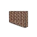 The Furnishing Tree Waterproof &amp; Dustproof PVC LED/LCD/Monitor TV Cover Suitable for All Models of 24 Inch TV, Dimensions of the Cover WxHxD In Inches: ( 22x14x3 ), Floral Pattern Coffee Brown