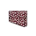 The Furnishing Tree Waterproof &amp; Dustproof PVC LED/LCD/Monitor TV Cover Suitable for All Models of 43 Inch TV, Dimensions of the Cover WxHxD In Inches: ( 39x24x3 ), Floral Pattern Red White