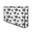 The Furnishing Tree Waterproof &amp; Dustproof PVC LED/LCD/Monitor TV Cover Suitable for All Models of 55 Inch TV, Dimensions of the Cover WxHxD In Inches: ( 51x32x4 ), IndianFloral Pattern Grey